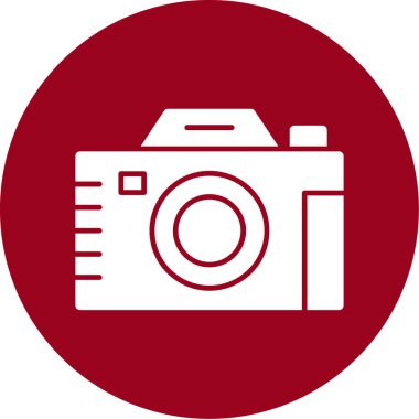 Kamera. Web simgesi basit illüstrasyon