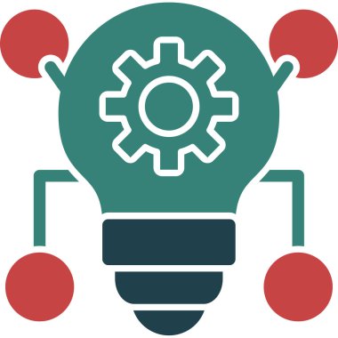 Bir robot simgesinin vektör illüstrasyonu