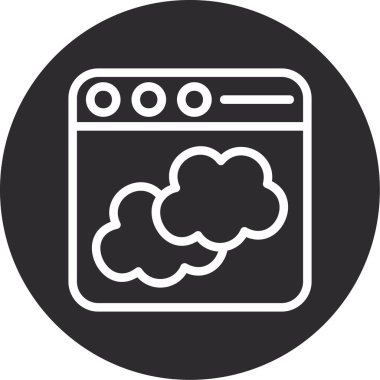 Seo simgesinin vektör illüstrasyonu