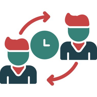 zaman yönetimi vektör simgesi