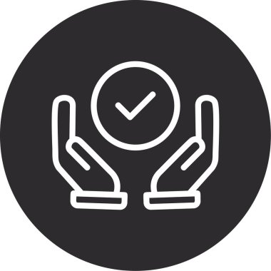 Tik tak. Web simgesi basit tasarım