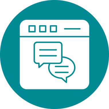 Modern bir simgenin vektör illüstrasyonu