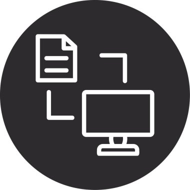 Dosya biçim simgesinin vektör illüstrasyonu