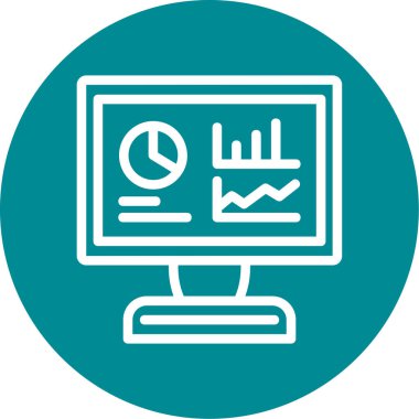 Bilgisayar. Web simgesi vektör illüstrasyonu