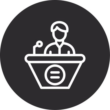 Bir doktor simgesinin vektör çizimi