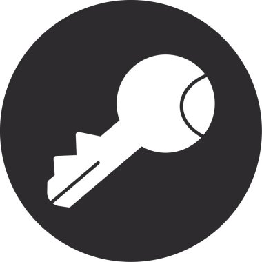 ev anahtarı simgesi, vektör illüstrasyon tasarımı