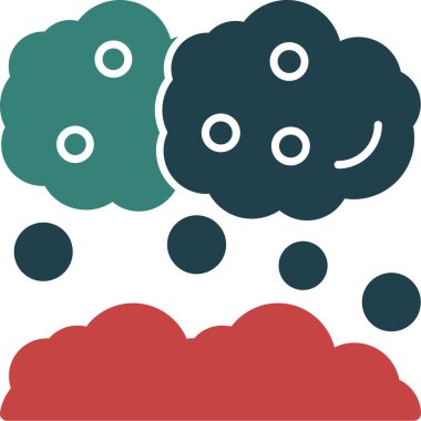 Bulut simgesi vektör illüstrasyonu