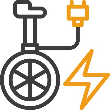 Bisiklet. Web simgesi basit illüstrasyon