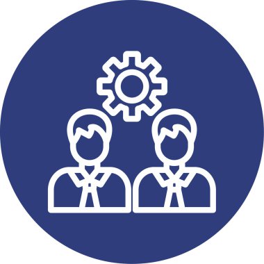 İnsanların vektör simgesi, takım çalışması, takım çalışması kavramı