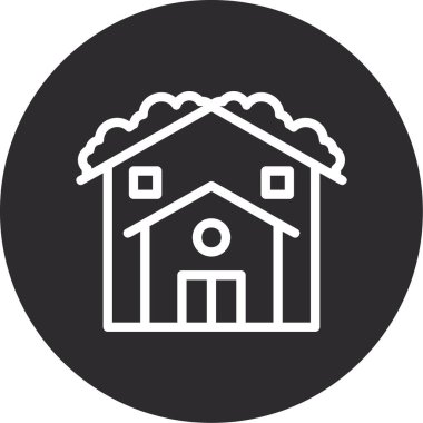 Modern yapı simgesinin vektör illüstrasyonu