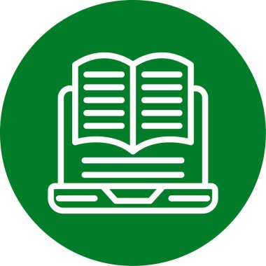 Kitap. Web simgesi basit illüstrasyon