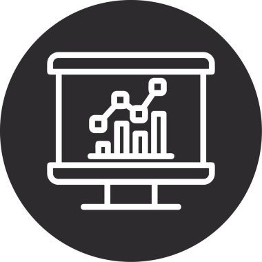 iş grafiği vektör simgesi