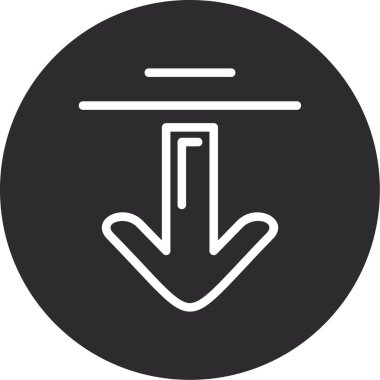 ok yönü ok simgesi ana hat biçiminde