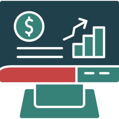 Dolar simgesi. vektör illüstrasyonu
