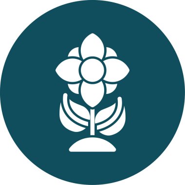 Çiçeğin vektör illüstrasyonu