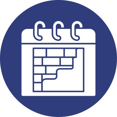 Takvim. Web simgesi basit tasarım