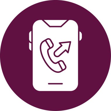 - Telefon. Web simgesi basit illüstrasyon