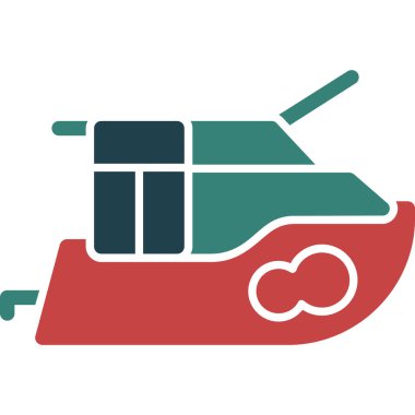 askeri tank vektör simgesi modern basit tasarım vektörü