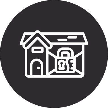 vektör ev illüstrasyonu, ev simgesi