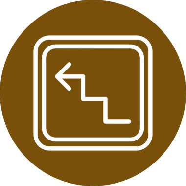 Modern yolun vektör illüstrasyonunda yol simgesi yok