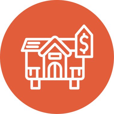 Ev. Web simgesi basit illüstrasyon