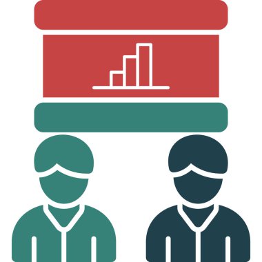 Grafik & çizelgesi için İş Yönetimi Düz simgesi