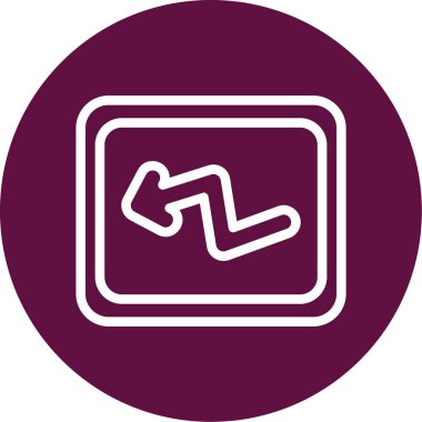 Vektör evrensel simgesi Trendy bakmak.