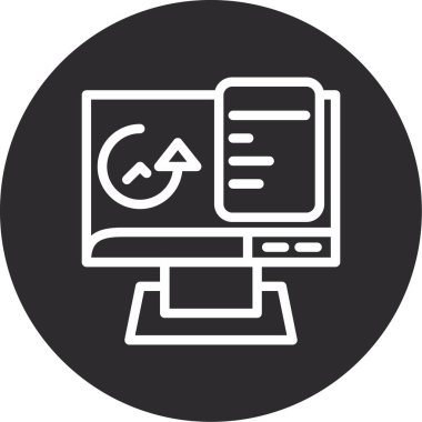 İş simgesinin vektör illüstrasyonu