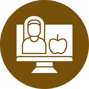 Bir kadın simgesinin vektör illüstrasyonu