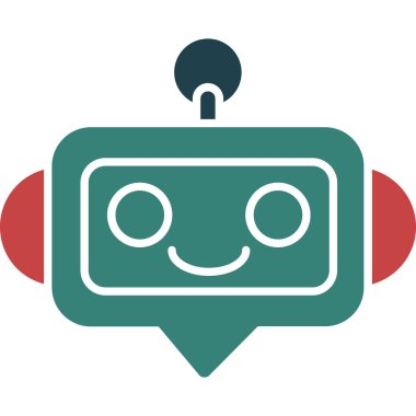 Gülümse. Web simgesi basit illüstrasyon