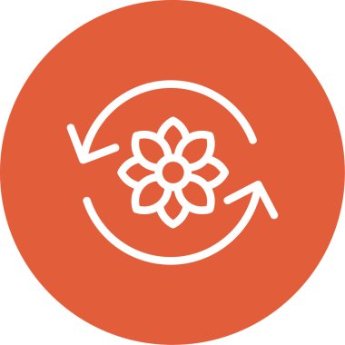 çiçek vektör simgesi modern basit tasarım