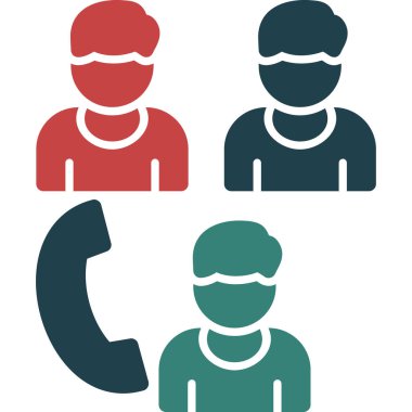 çağrı merkezi operatör vektör simgeleri