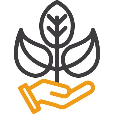 Ağaç simgesinin vektör illüstrasyonu