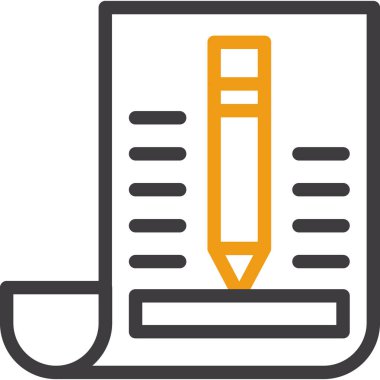 kalem simgesinin vektör illüstrasyonu