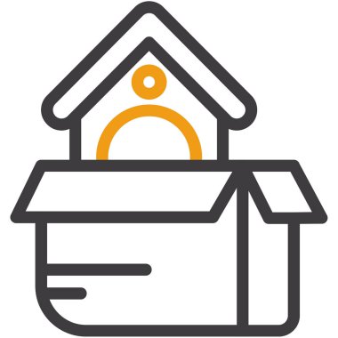 ev simgesi vektör illüstrasyonu