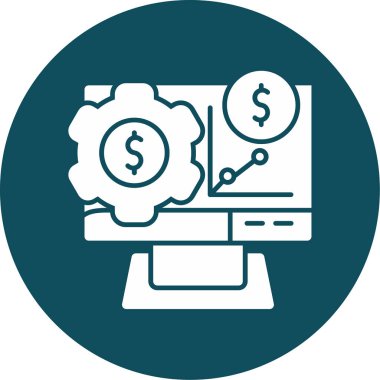 Para simgesinin vektör illüstrasyonu