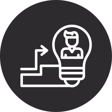 Ampul vektör çizgisi tasarım simgesi, yaratıcı, yeni yıl konsepti, simge işareti, beyaz arkaplan sembolü