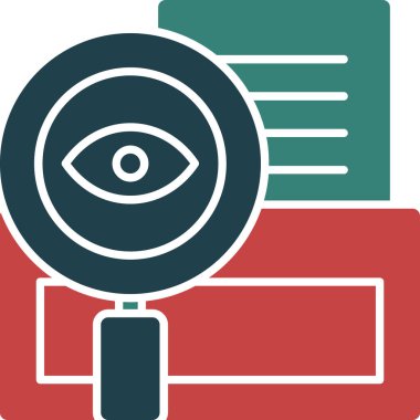 Göz. Web simgesi basit illüstrasyon