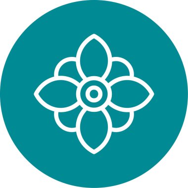 çiçek simgesi vektör illüstrasyonu