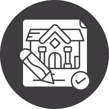 Ev simgesinin vektör illüstrasyonu