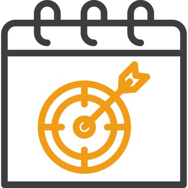 hedef simge, vektör illüstrasyonu basit tasarım