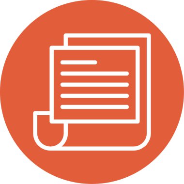 belge simgesi vektör illüstrasyonu