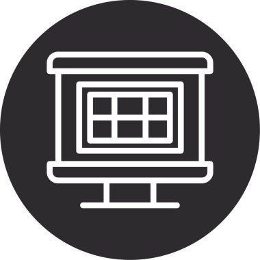 Modern simgenin vektör illüstrasyonu