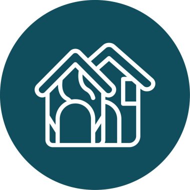 evler ikon vektör illüstrasyon tasarımı