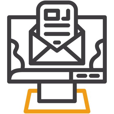 e-posta simgesi ana hat biçiminde