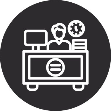 iş konsepti ikon vektör illüstrasyonu