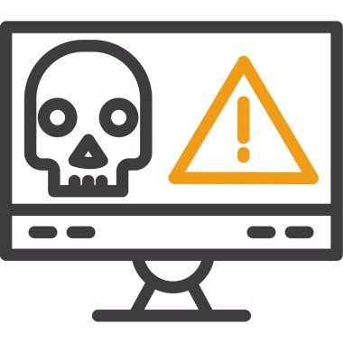 Uyarı uyarısı simgesi ana hatlar biçiminde