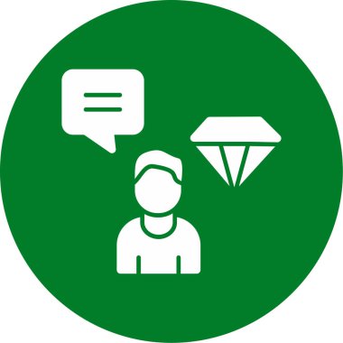 Sohbet vektör simgesi modern illüstrasyon