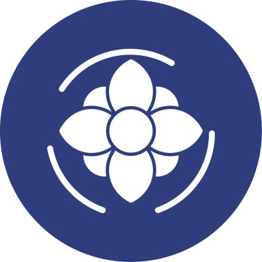 çiçek simgesi vektör illüstrasyonu