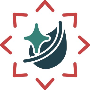 Yaprak ekolojisi çevresi simgesi doldurulmuş dış hat biçimi